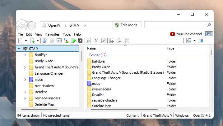 Download the latest version of OpenIV for GTA 5. Learn how to install OpenIV mod easily and unlock advanced modding features for GTA 5.