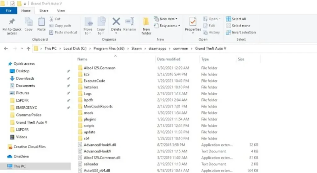 How to find, search and locate the Grand Theft Auto V (GTA 5) directory folder's location on Steam