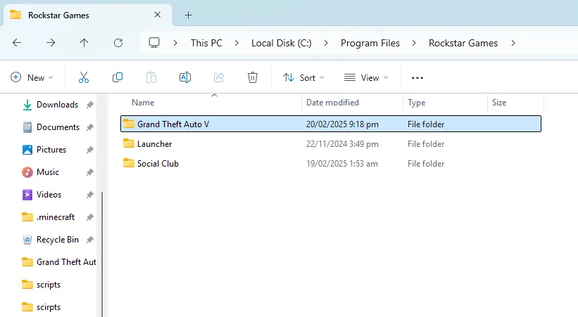How to find, search and locate the Grand Theft Auto V (GTA 5) directory folder's location on Rockstar Games Launcher