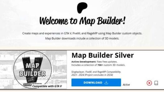 Download Map Builder Silver Edition for GTA 5 with how to install steps on latest free version for Grand Theft Auto V single player to create custom maps on PC.