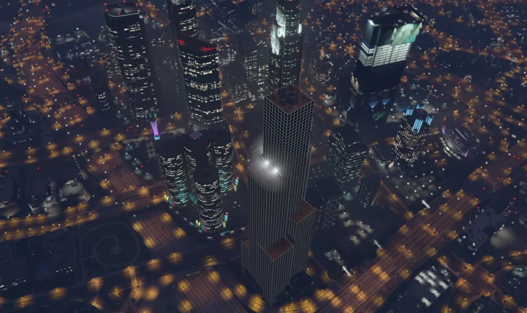 Download and install the Willis Tower of Chicago (Menyoo) mod for GTA 5. Bring Chicago’s iconic skyscraper to Los Santos with this realistic and detailed recreation.