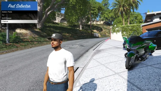 Download Add-On Ped Selector v1.0.5 GTA 5 mod and how to install the latest version to add and manage custom peds with new characters in Grand Theft Auto V.