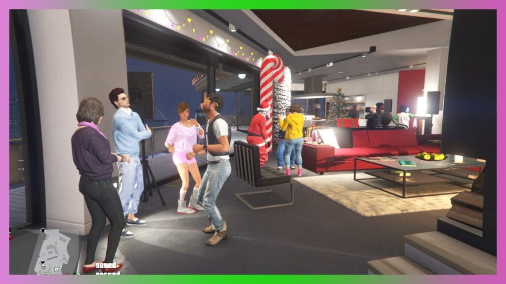 Download New Year Party Franklin 2025 GTA 5 mod – transform Franklin's house into a festive New Year party with decorations and guests. Compatible with Menyoo. Install now!