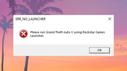 How to Fix GTA V ERR_NO_LAUNCHER error not launching via PlayGTAV.exe or GTAVLauncher.exe without reinstalling GTA 5 with Rockstar Games Launcher.