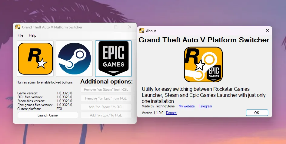 Learn how to install Grand Theft Auto V (GTA 5) Platform Switcher mod, allowing easy switching between different versions of the game on PC.