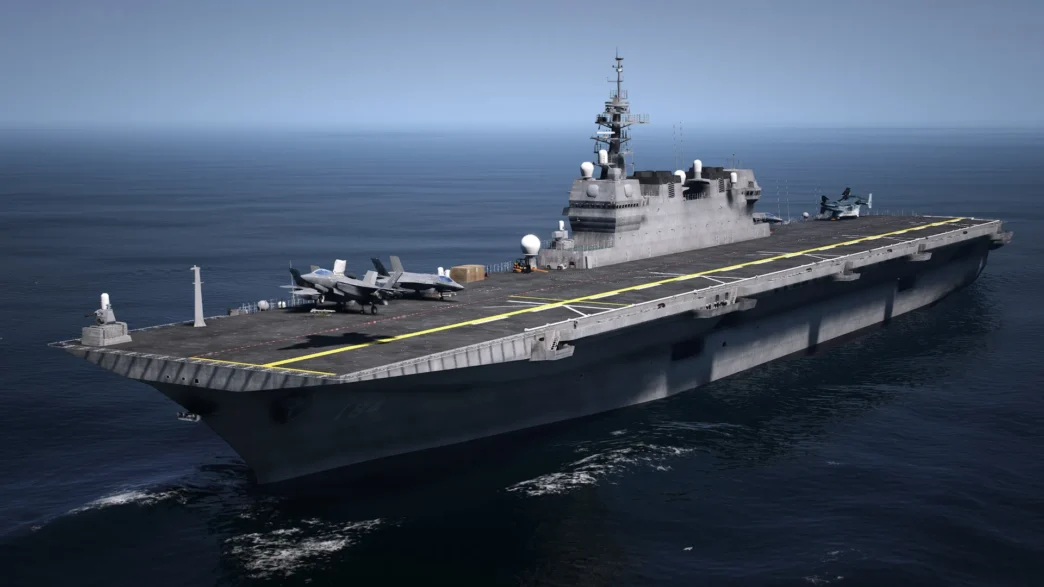 Download DDH-184 Aircraft Carrier [YMAP] GTA 5 mod – introduces the JS Kaga with detailed interiors and vehicle spawns. Compatible with FiveM and single-player. Install now!