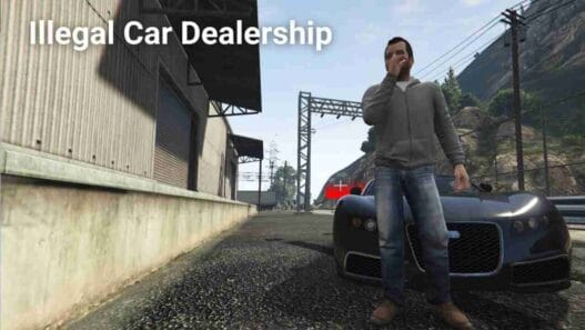 Download and install Illegal Car Dealership mod for GTA 5 to run an underground car dealership, buy and sell stolen vehicles, and make money in Los Santos.