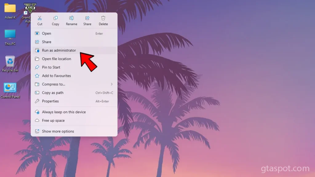 How to fix GTA 5 Enhanced Edition not working errors on PC: Run GTA 5 Enhanced Edition as Administrator