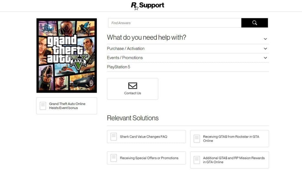 GTA 5 Enhanced Contact Rockstar Support