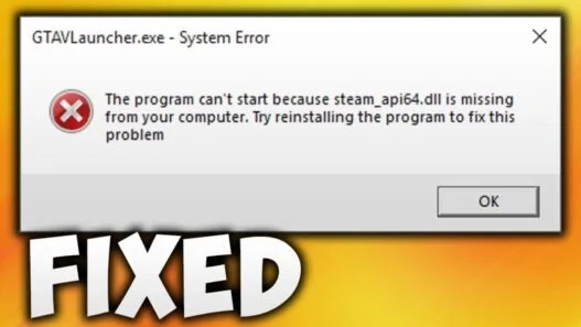 Resolve the GTA V “steam_api64.dll not found” error with this quick guide. Learn safe download steps, installation instructions, and FAQs to fix the problem fast.