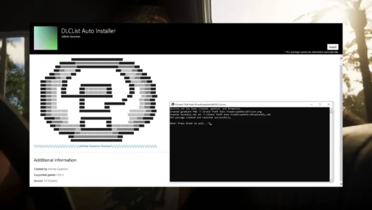 Simplify GTA 5 modding with DLC List Auto Installer to automatically scan and update your dlclist.xml to include all installed DLCs for GTA 5 mods.