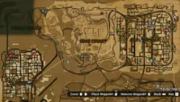 Western Style Map – GTA San Andreas