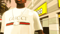 Realistic Gucci T-Shirt White - GTA San Andreas