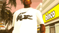 Realistic Lacoste T-Shirt White - GTA San Andreas