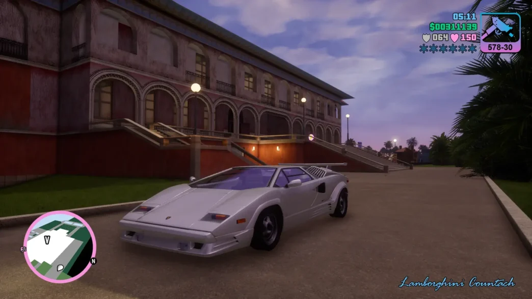 Lamborghini Countach for GTA Vice City DE